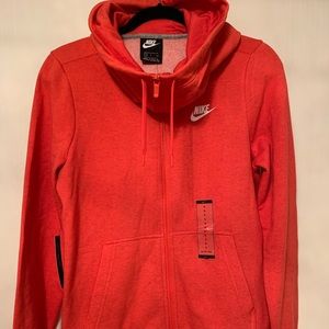 Nike Womens Funnel Neck Fleece Full Zip Hoodie